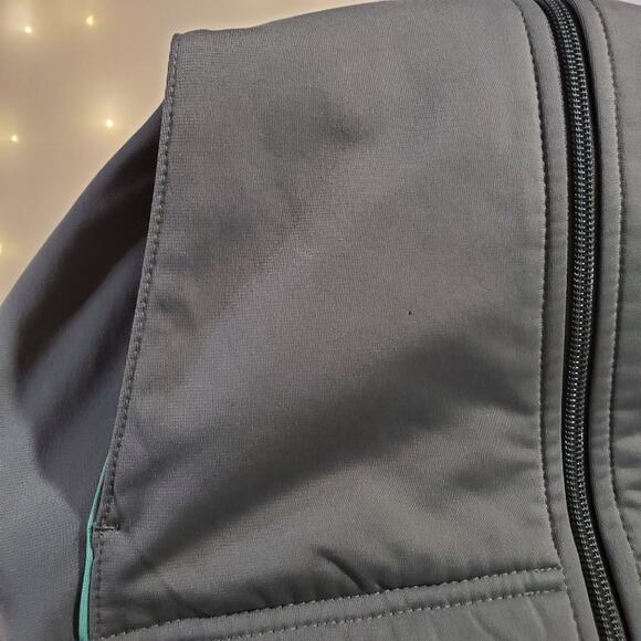 Puma Mock Neck Full Zip Track Jacket Women's Size S Gray/White Retro Activewear - Picture 7 of 13